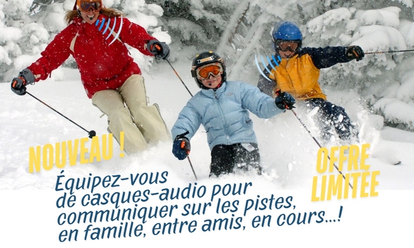 Kits audio pour communiquer tout en skiant
